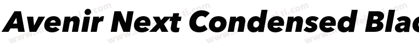 Avenir Next Condensed BlackItalic字体转换